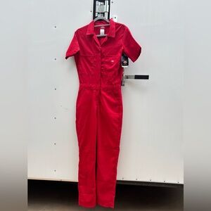 Dickies Women’s Red Workwear Jumpsuit NWT